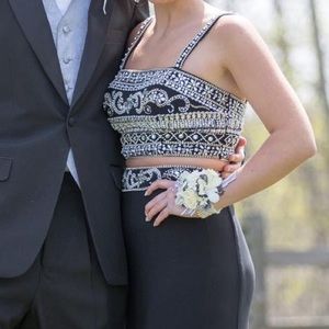 Black Two-Piece Gown